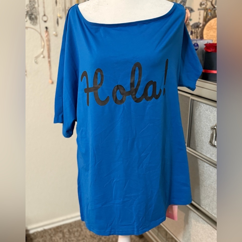 Bloomchic blue short sleeve tshirt